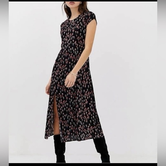 Free People-Corrie midi floral dress-size 0 new without tags - Picture 12 of 12